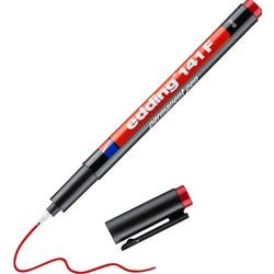 Rotulador ohp permanente edding 141f rojo 0,6 mm