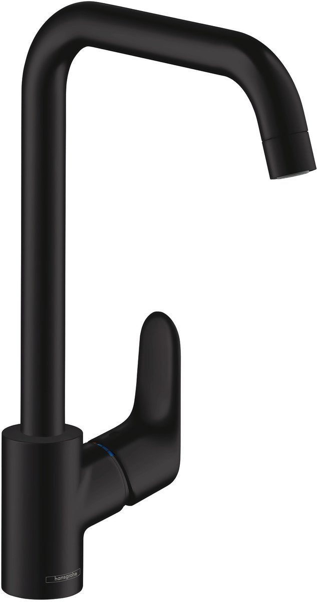 Hansgrohe focus m41 - miscelatore da cucina - comando monocomando - 260mm - nero opaco
