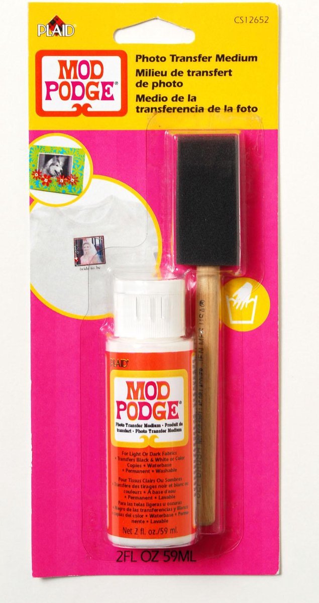 Mod podge trasferimento foto medio cardato, 59 ml 2 oz.