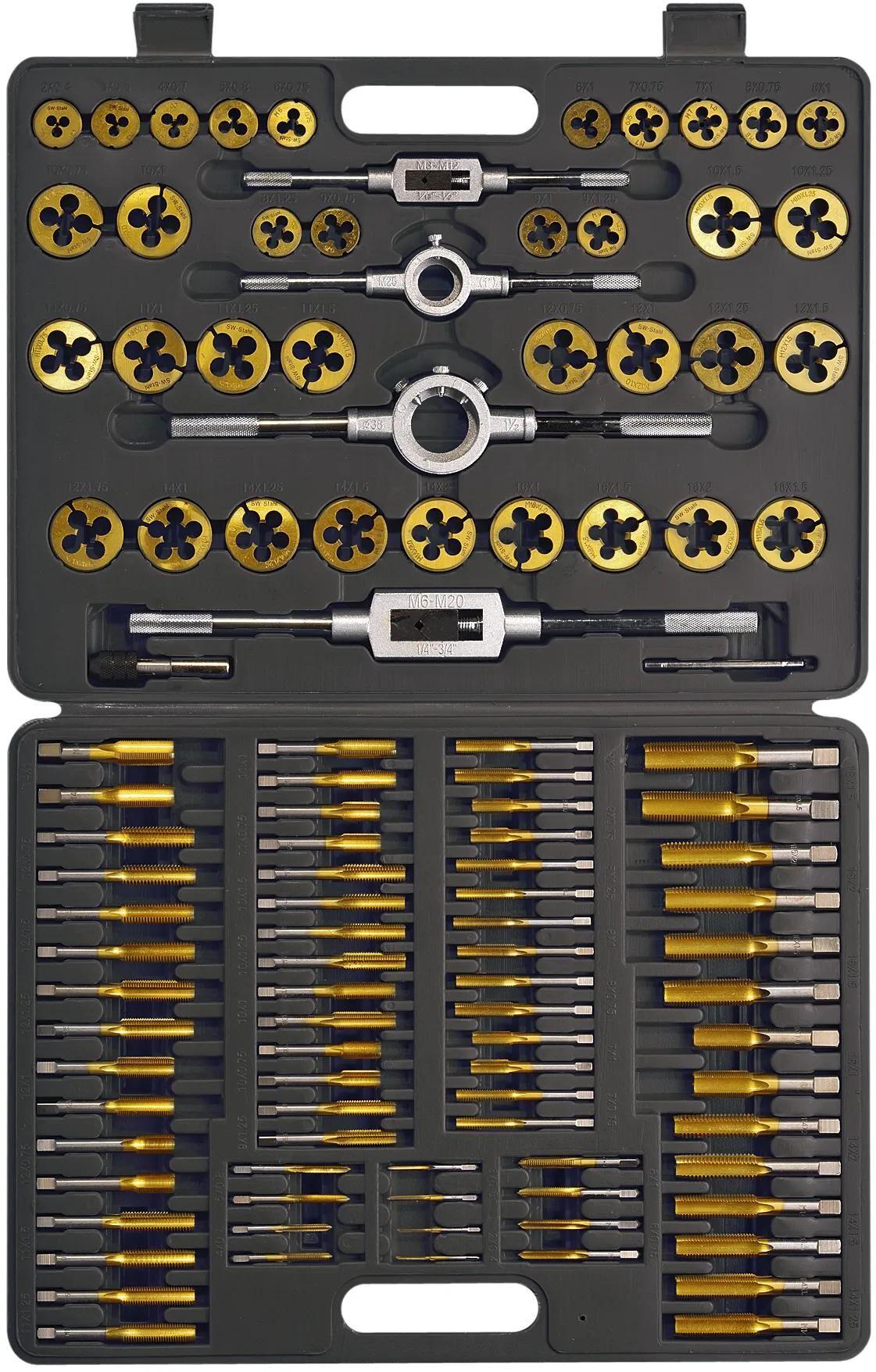 Sw stahl gewindeschneidsatz 82251l thread cutter set tin bw-steel, m2-m18,110 pcs.