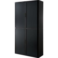 Armario con puerta enrollable paperflow easyoffice negro