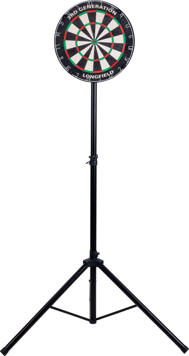 Longfield Darts pesado tripot soporte de tablero de dardos ajustable