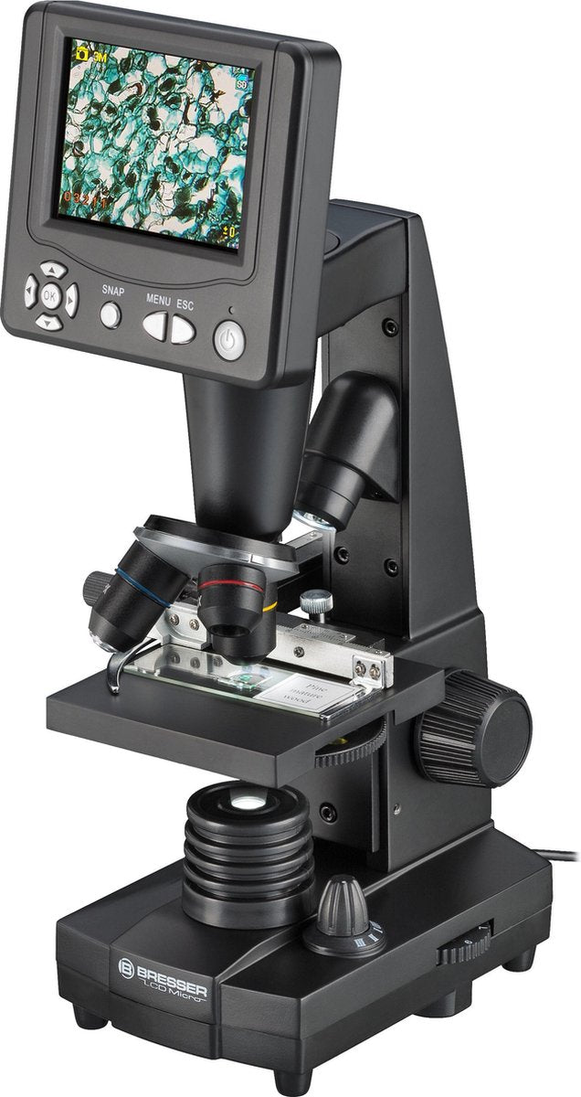 Microscopio LCD Bresser - 3,5 pulgadas - aumento 50x 500x - aumento digital 2000x - 5mp