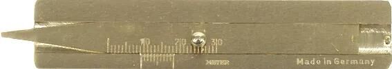 Gustav lienemann gmbh co.kg profiltiefenmesser tire tread depth gauge 30 hard brass