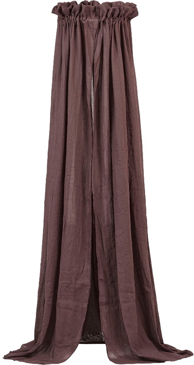 Jollein - velo para bebé vintage (castaño) - algodón - poliéster - velo para bebé, dosel - 155 cm