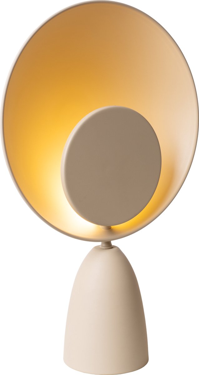 Lucide castamar - lámpara de mesa - ø 25,5 cm - LED - 1x8w 2100k - topo
