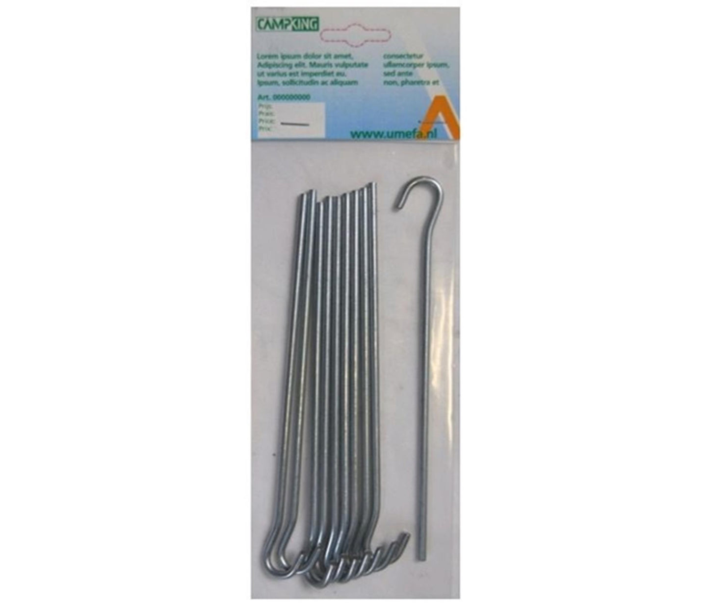 Campking Campking 10x Alluminio Ground Penk Open 24 cm