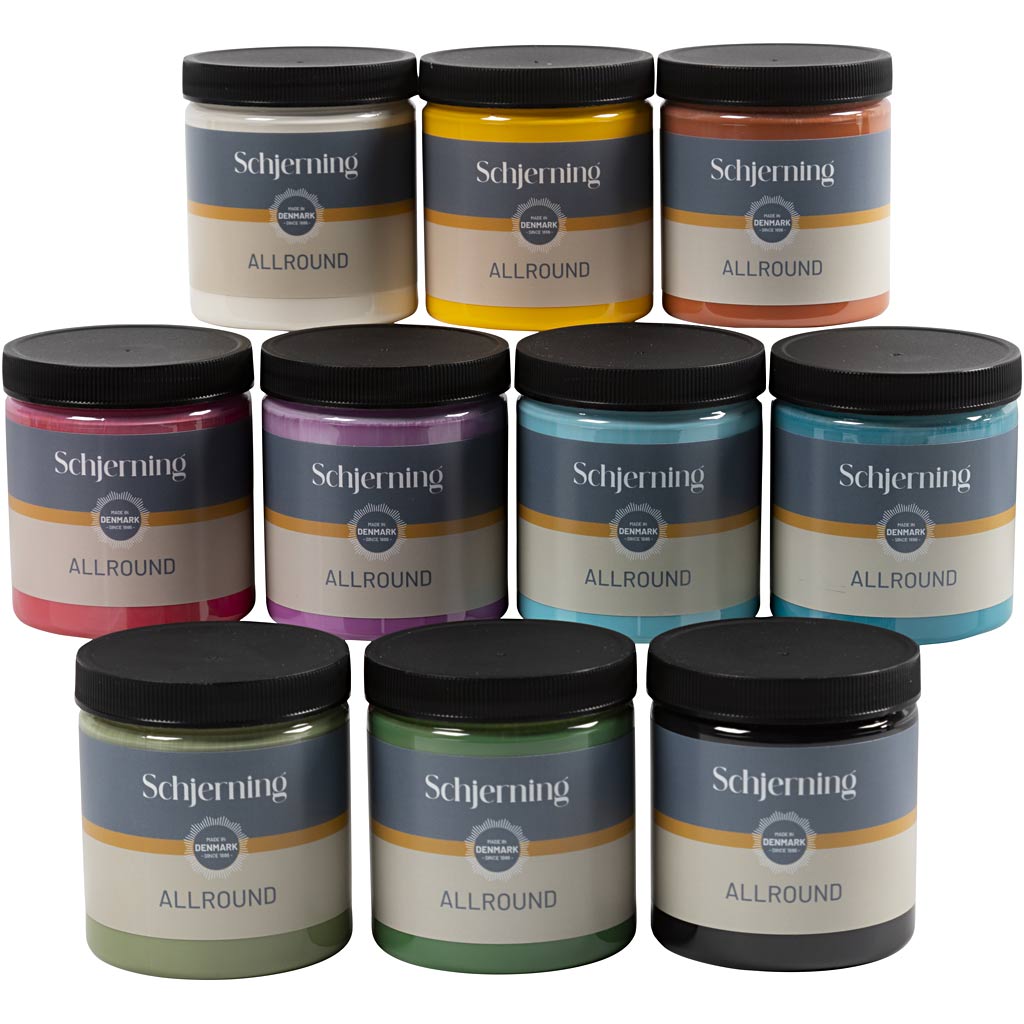 Vernice per esterni Schjerning, vari colori, 10x250 ml 1 scatola