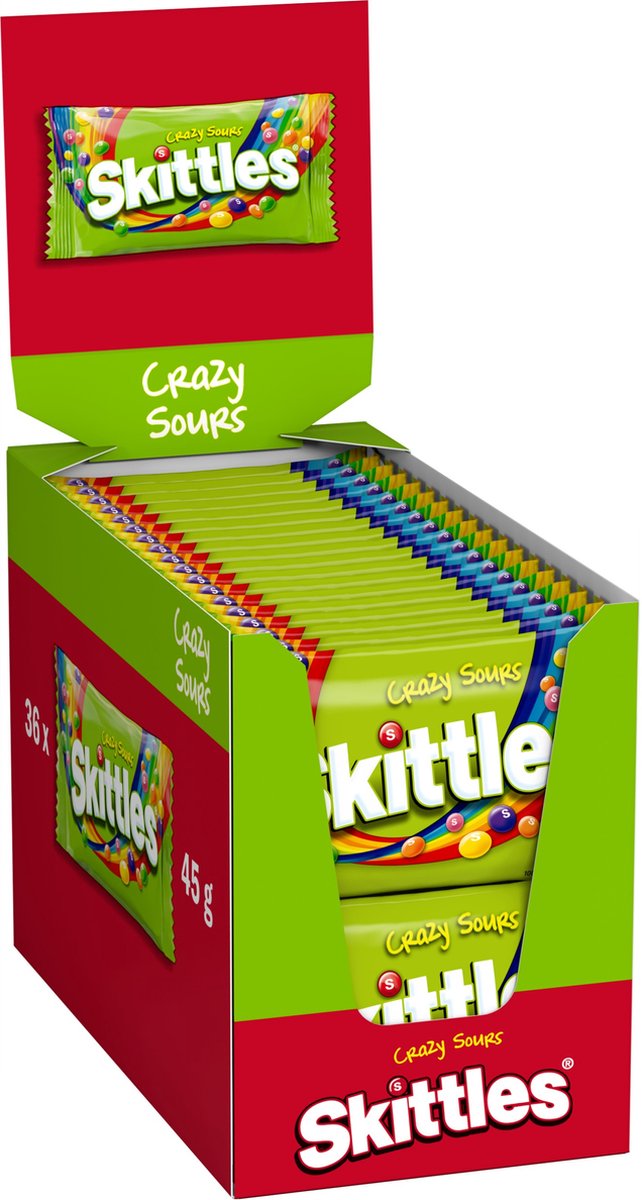 Borsa Skittles Crazy Sour (36x 45gr)