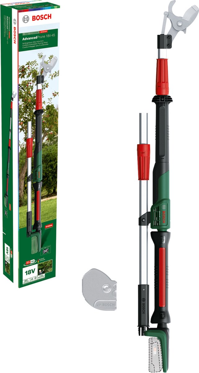 Bosch advancedprune 18v-45 - forbici da potatura a batteria - compresa prolunga - escluso batteria e caricabatteria