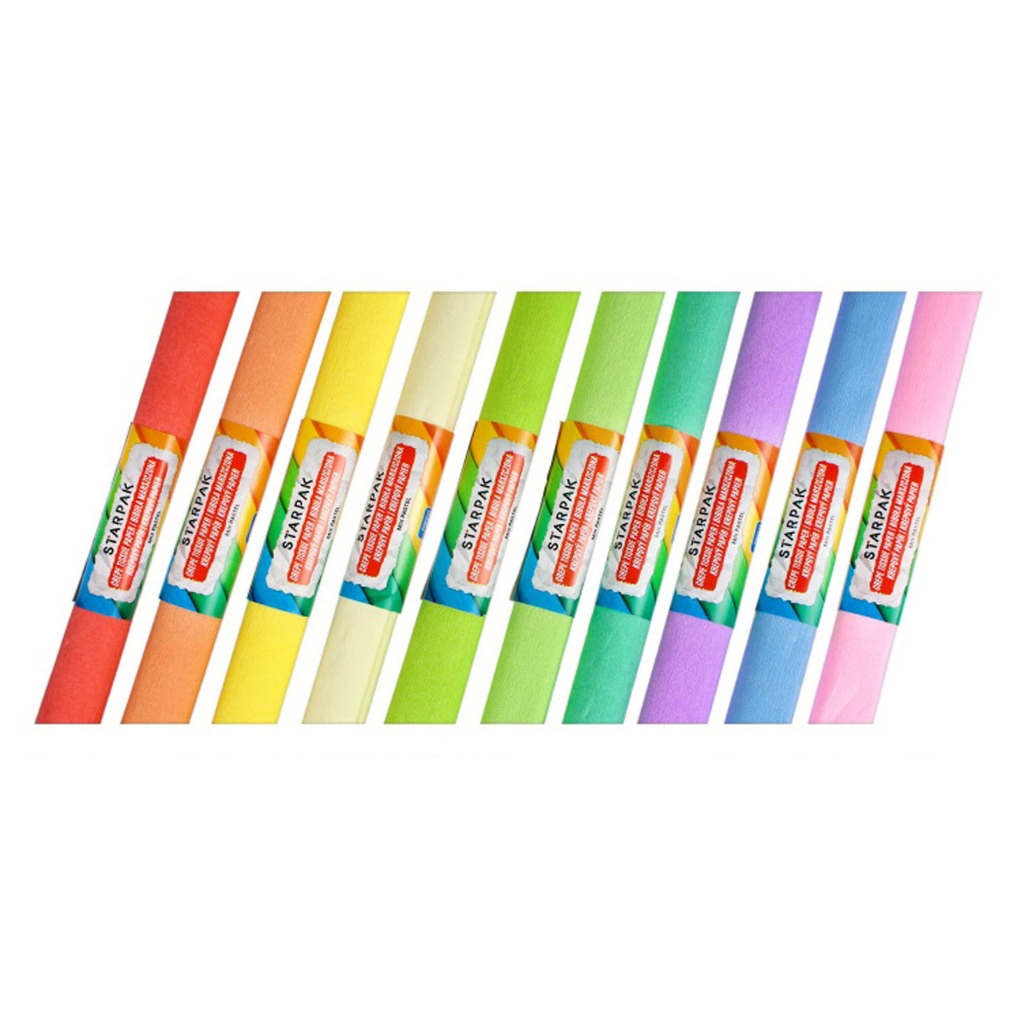 Crep Paper Pastel, 10st.