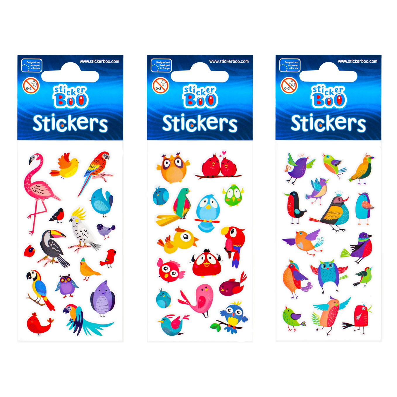 Stickervel Birds