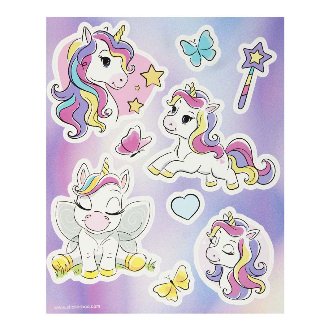Pegatinas de ventana Unicornio, 16x21 cm