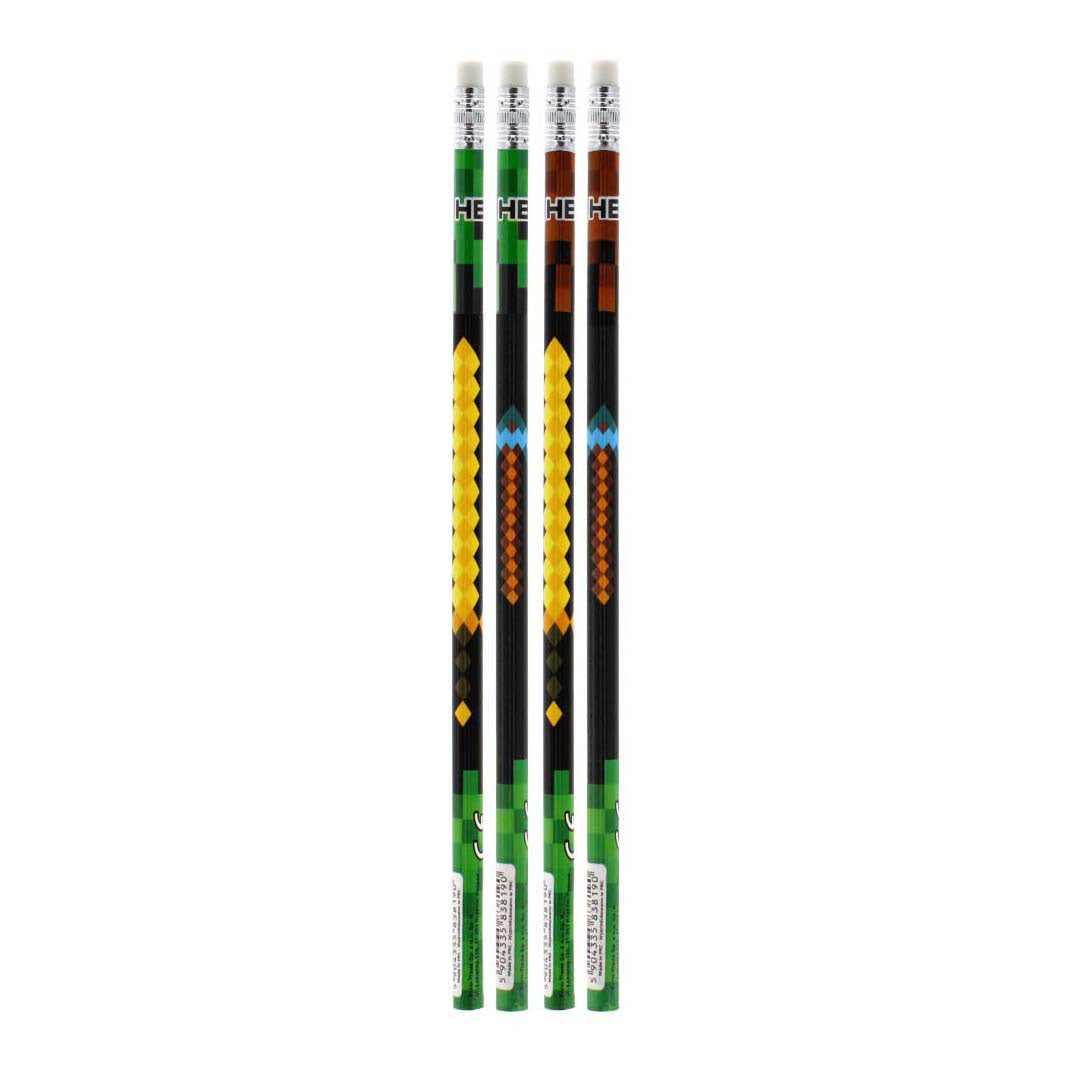 Pencil HB con gomma, 4st.