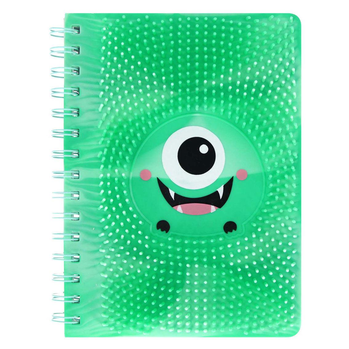 Cuaderno de silicona con púas y monstruo, A5