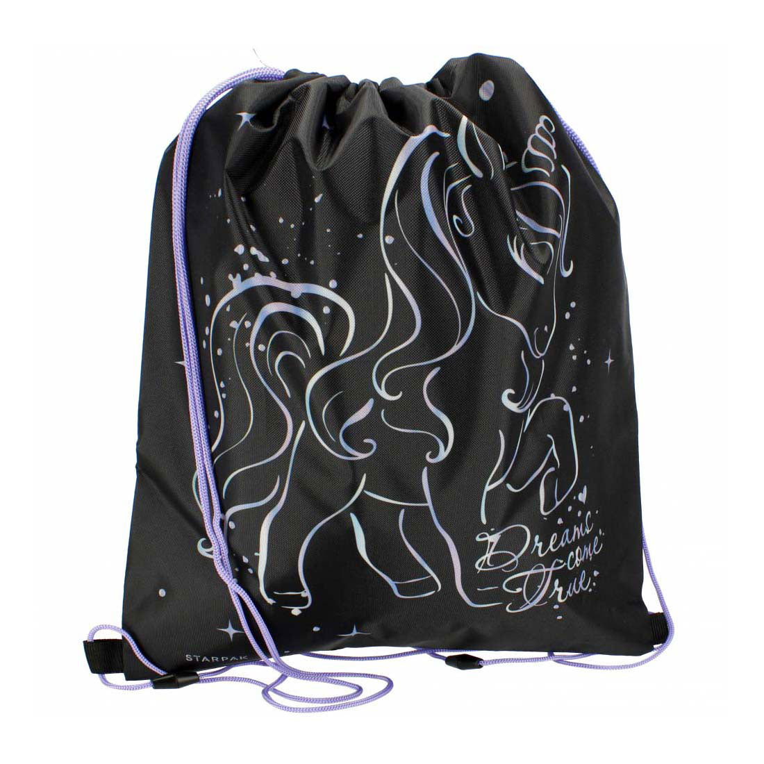 Borsa da palestra unicorno nera
