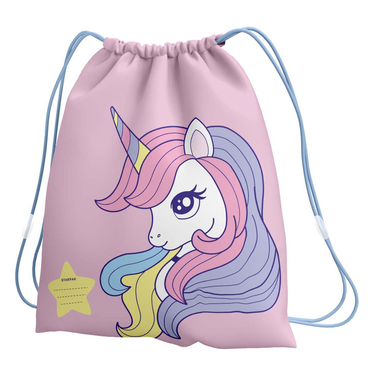Borsa da palestra unicorno rosa