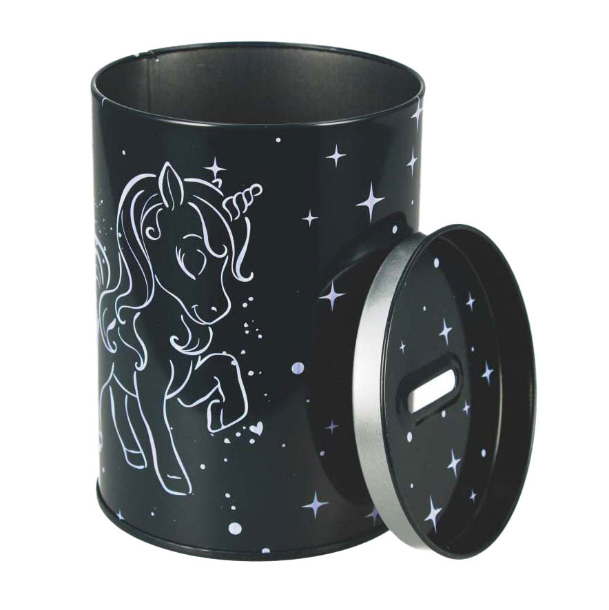 Salvadanaio unicorno olografico