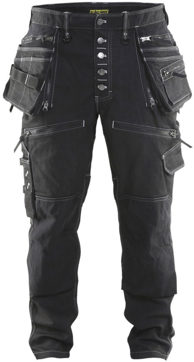 Blåkläder blaklader baggy denim stretch x1900 1999-1141 - zwart - d84