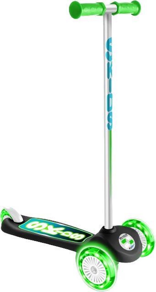 Control de patines intermitente para niños de 3 ruedas Paso de freno de pie verde negro