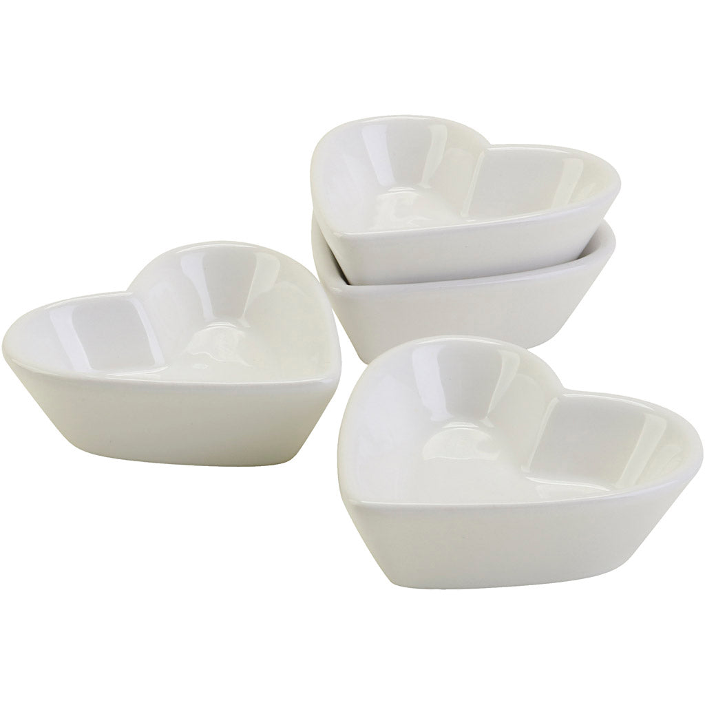 Ciotole a forma di cuore, d 8 cm, 12 pezzi 1 scatola