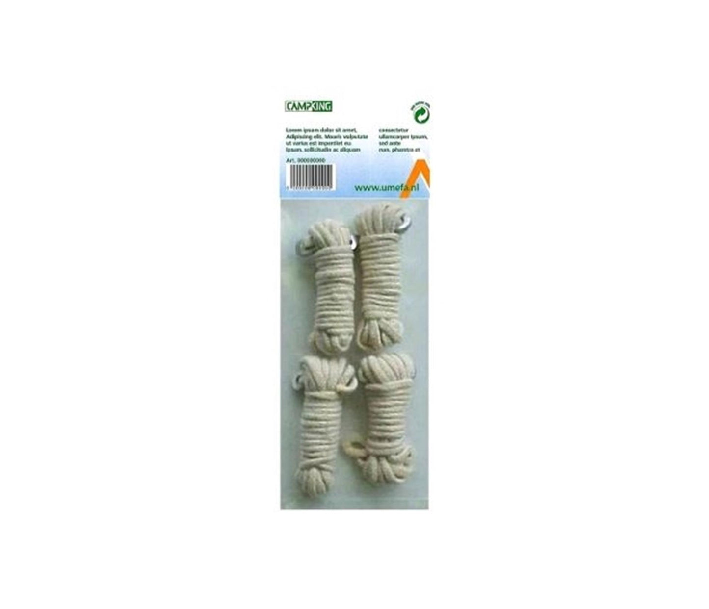 Campking umefa línea chico algodón 3 mmx4 mtr 4ud