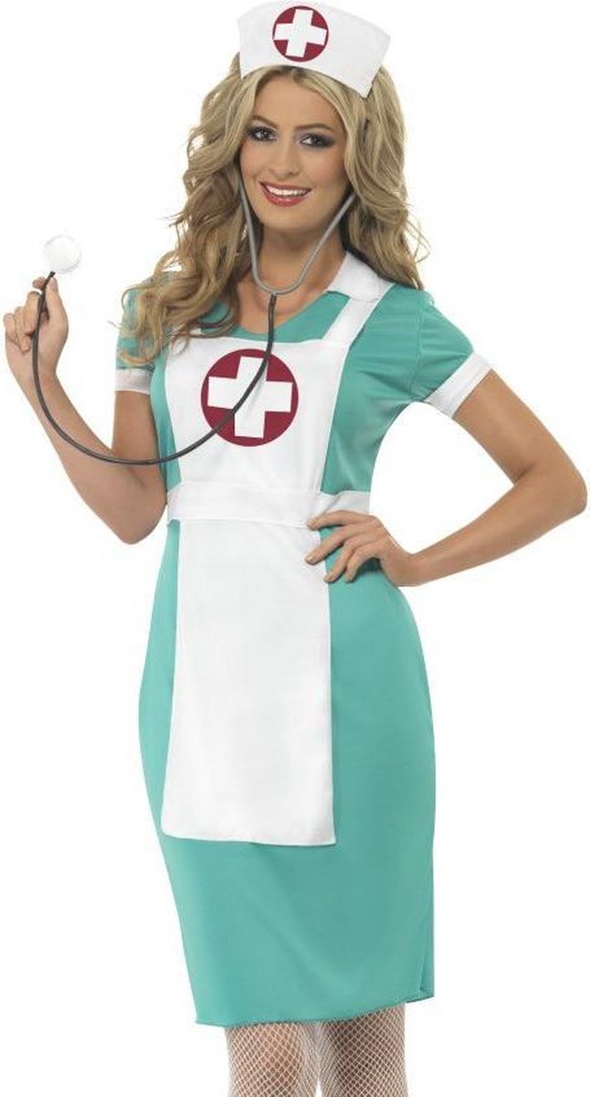 Disfraz de enfermera Smiffys - traje de enfermera - talla m - 40-42