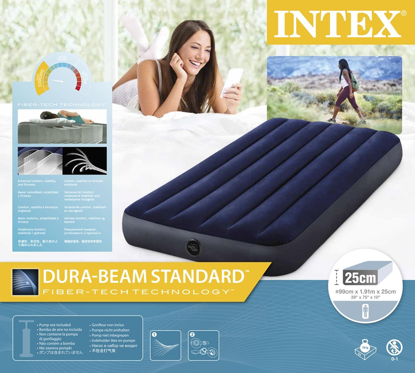Airbeam di moli di dura classico intex - singolo