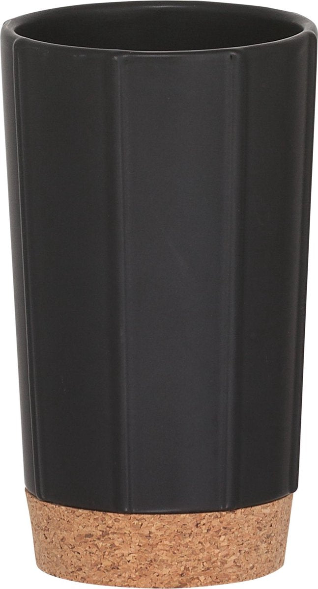 Corcho Sealskin - vaso para cepillo de dientes independiente - negro
