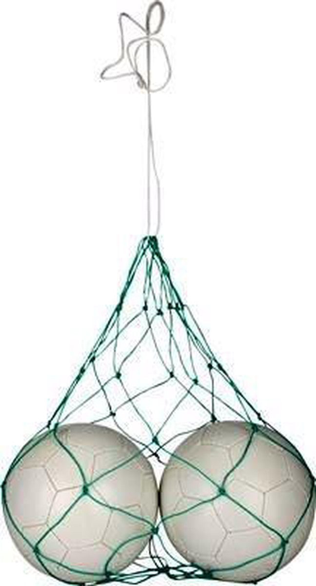 Avento ballennet voor 2 ballen - groen wit