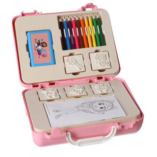 Multiprint Gabby's Doll House Travel Stamping Color Suitcase