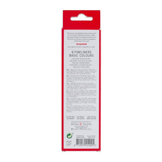 Bruynzeel Fineliner Set Basic 6 Colori