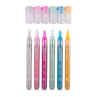 Pennarelli glitter Bruynzeel pastello 6 pezzi | 3 pezzi
