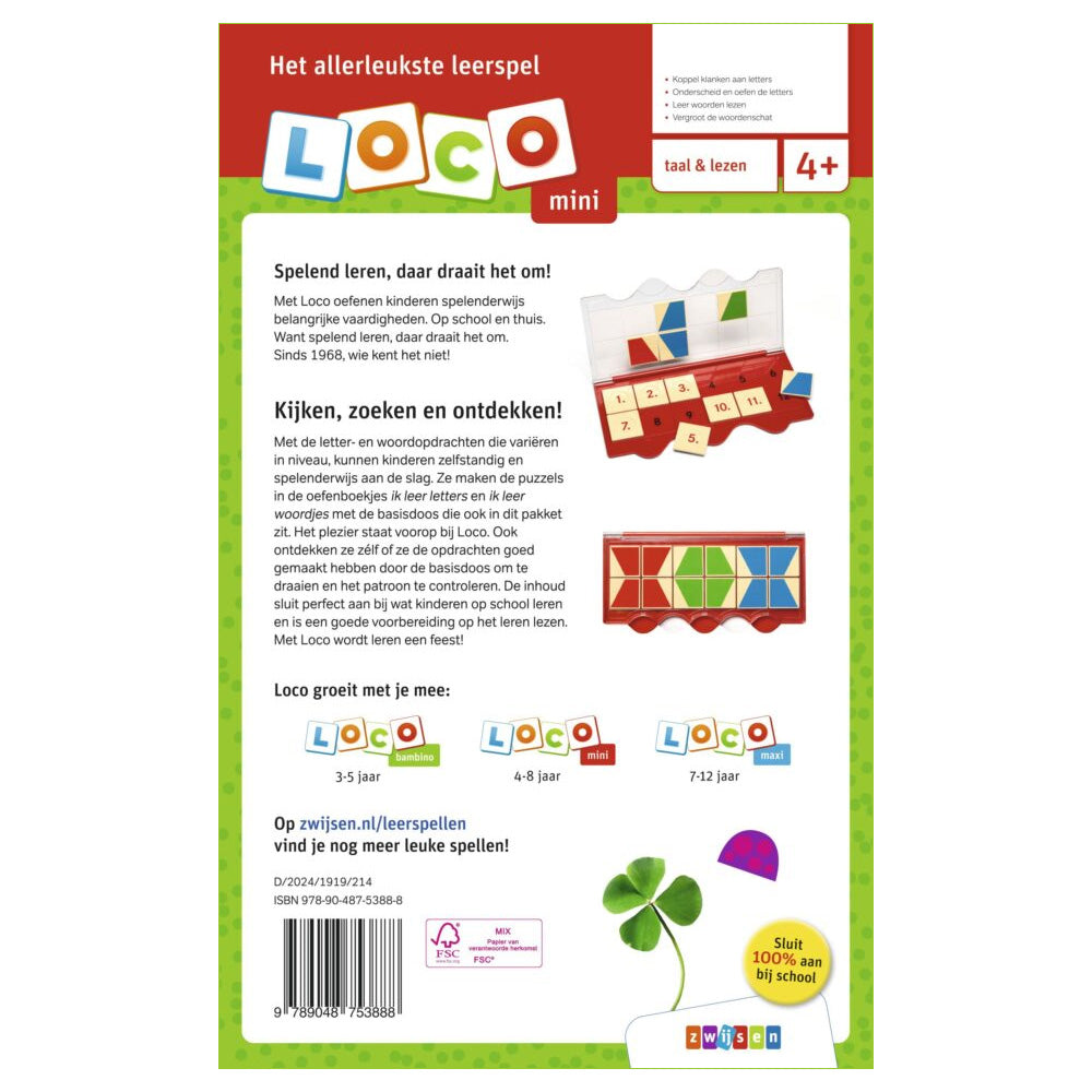 Paquete de letras de Loco Mini Letter Plons