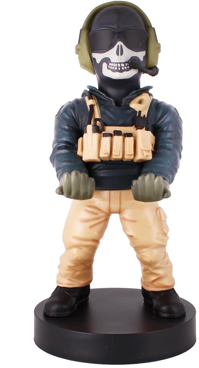 Cableguys call of duty - simon “ghost” riley - figurine standaard voor telefoon | controller | oplaadcase (cable guys original)