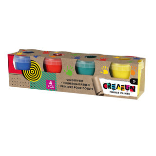 Creafun Creafun Finger Paint 4 x 140 grammi