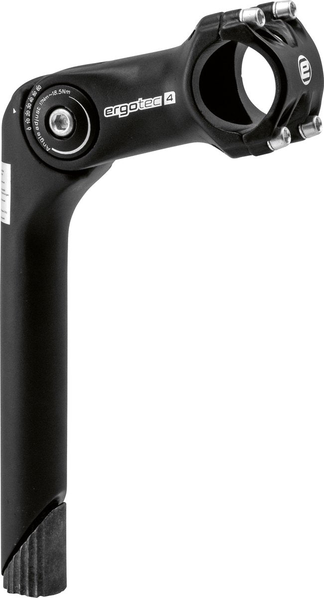 Ergotec stuurpen octopus 2 tube 25.4 31.8 180 90 zwart