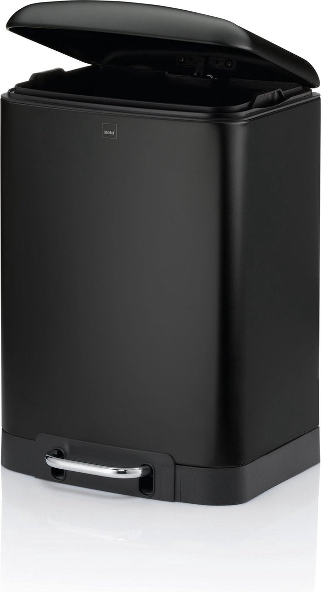 Kela afvalemmer, rvs, zwart, 12 l - | davino