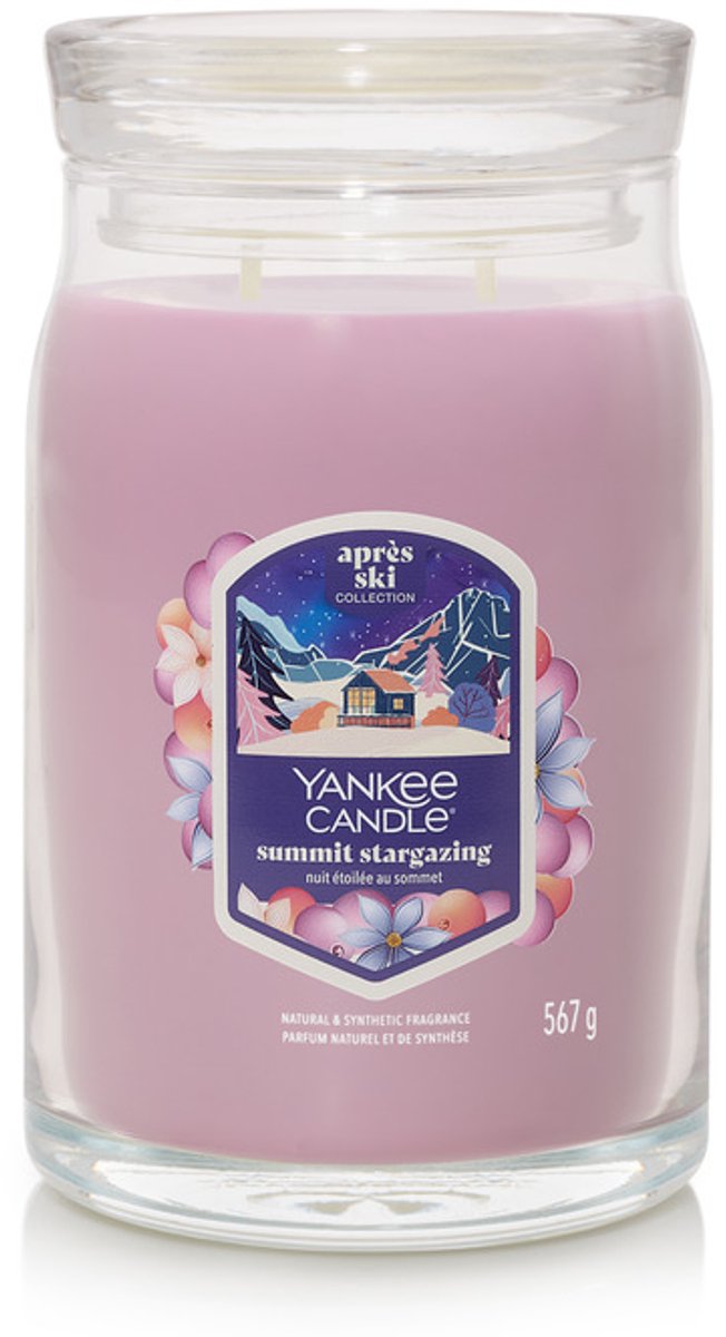 Yankee candle - summit stargazing large jar geurkaars - 90 branduren - twee lonten