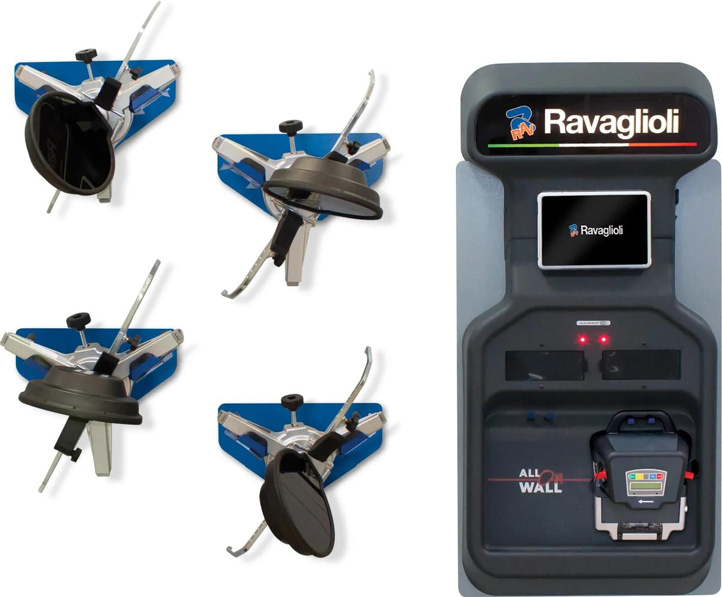 Sistema de alineación de ruedas 3D Ravaglioli Tabletversión
