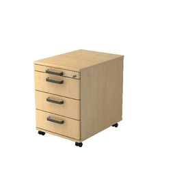 Bach mobile cassettiera martellina ac30 sg melaminico 428x800x512mm 4 cassetti acero