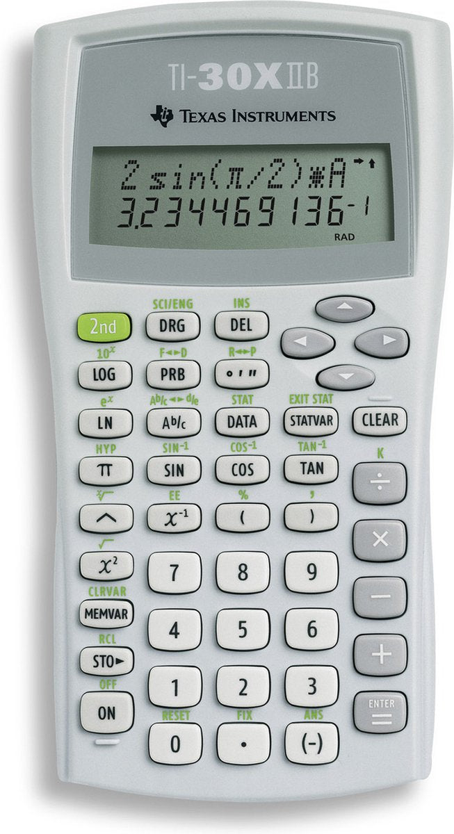 Texas instrument ti‑30x ii b – calculadora escolar – funciones científicas – para educación secundaria – gris