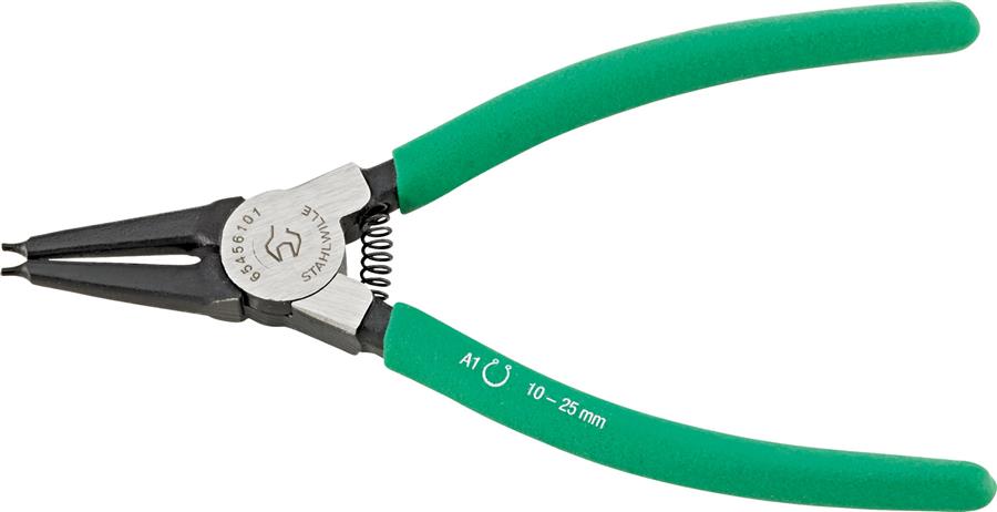 Pinza per anelli elastici Stahlwille a1 dritta ø10-25 est