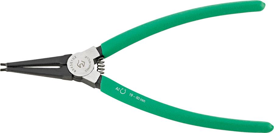 Pinza per anelli elastici Stahlwille a2 dritta ø19-60 est