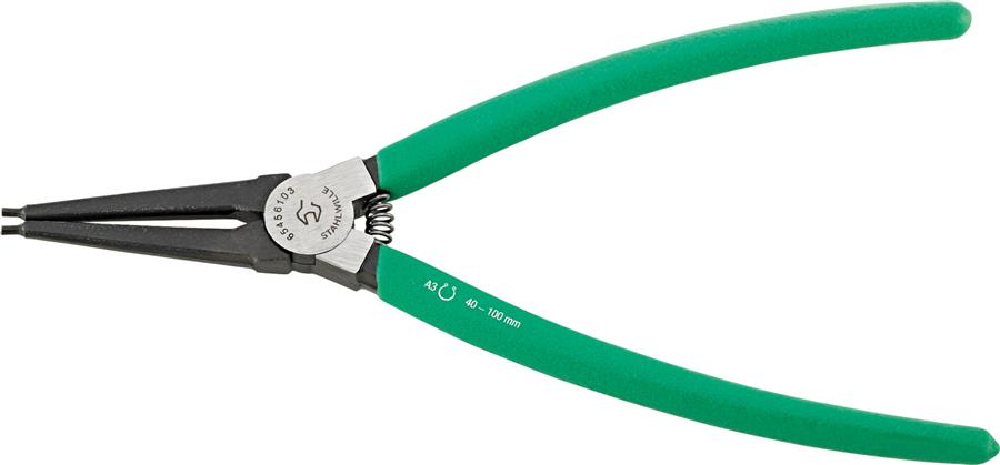 Pinza per anelli elastici Stahlwille a2 dritta ø19-60 est
