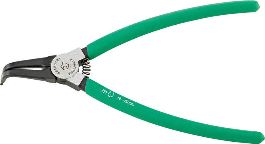 Pinza per anelli elastici Stahlwille a21 90° ø19-60 esterno