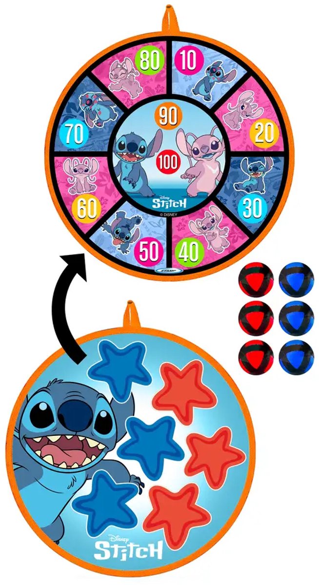 Disney – bersaglio punto – freccette – 36 cm – double face