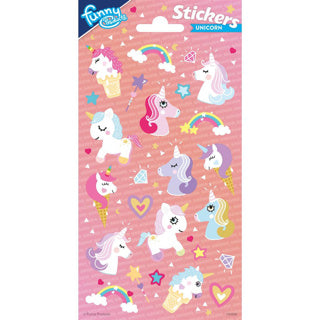 Hoja de pegatinas de Totum unicornio