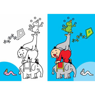 Libro para colorear Bumba - animales