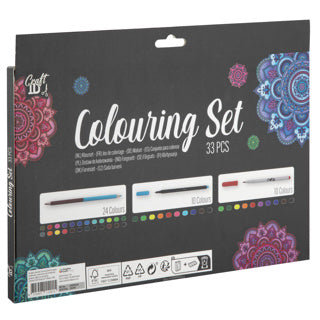 Set colori professionale completo 33 pz 37,5x24 cm | 2 pezzi